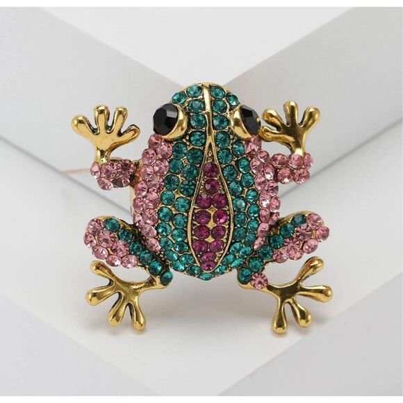 Super Cute Frog Brooch - Picture 1 of 4